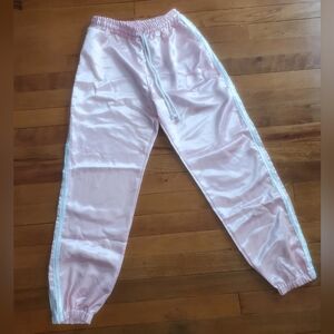 O'Mighty Baby Pink Satin Joggers